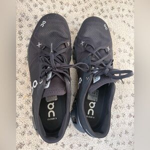 On Running Cloud X Men's Athletic Shoes in Black